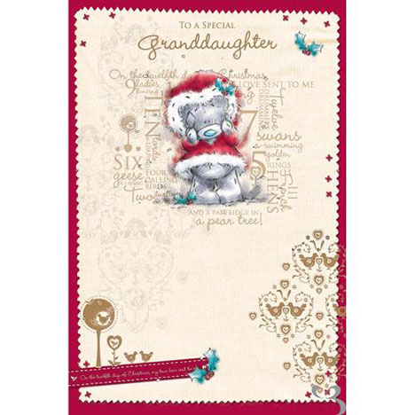 Granddaughter Me to You Bear Christmas Card £2.49